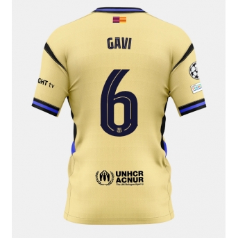 Barcelona Paez Gavi #6 Maglia Gara Trasferta Repliche 2025-26 Maniche Corte